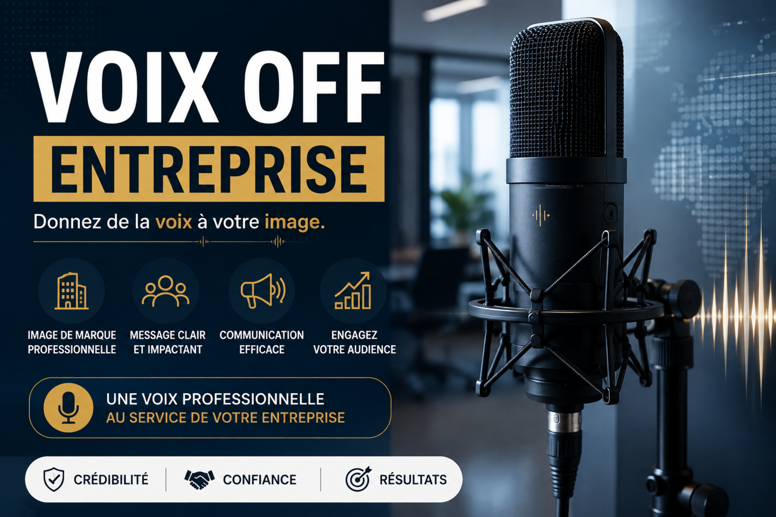 Voix off style corporate